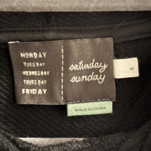 Anthropologie Saturday Sunday Adah Sweatshirt Hoodie Dress - Picture 5 of 16